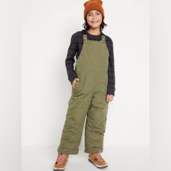 Gender-Neutral Water-Resistant Snow-Bib Overalls for Kids - Picture 15 of 15